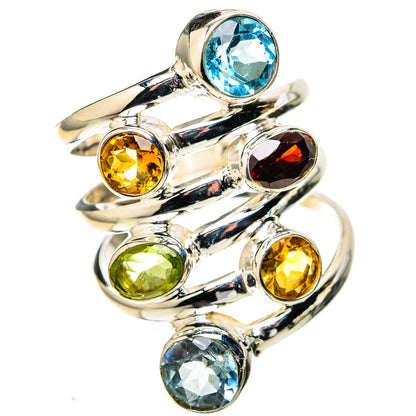 Blue Topaz Rings handcrafted by Ana Silver Co - RING128416 - Photo 2