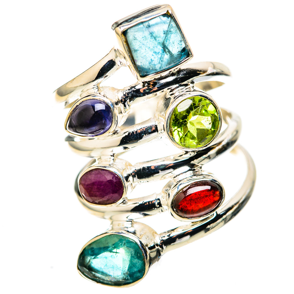 Blue Topaz Rings handcrafted by Ana Silver Co - RING128417 - Photo 2