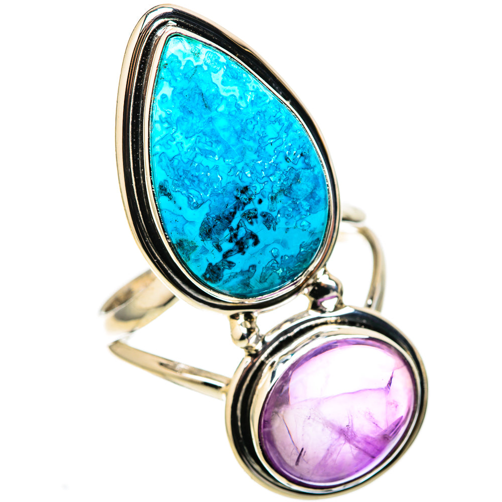 Chrysocolla Rings handcrafted by Ana Silver Co - RING128418 - Photo 2