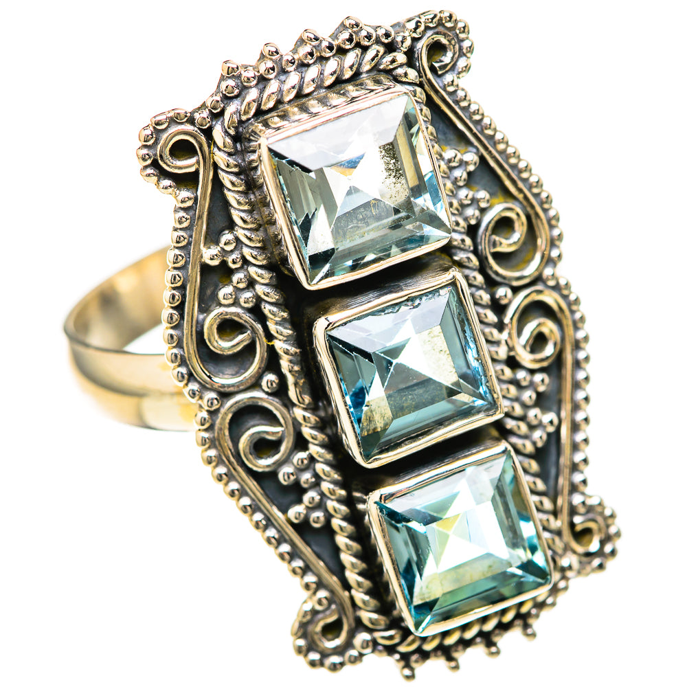 Blue Topaz Rings handcrafted by Ana Silver Co - RING128422 - Photo 2