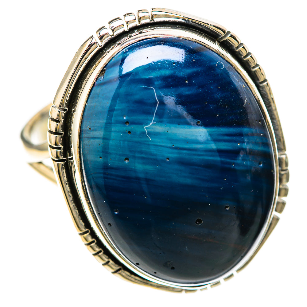 Blue Jasper Rings handcrafted by Ana Silver Co - RING128424 - Photo 2