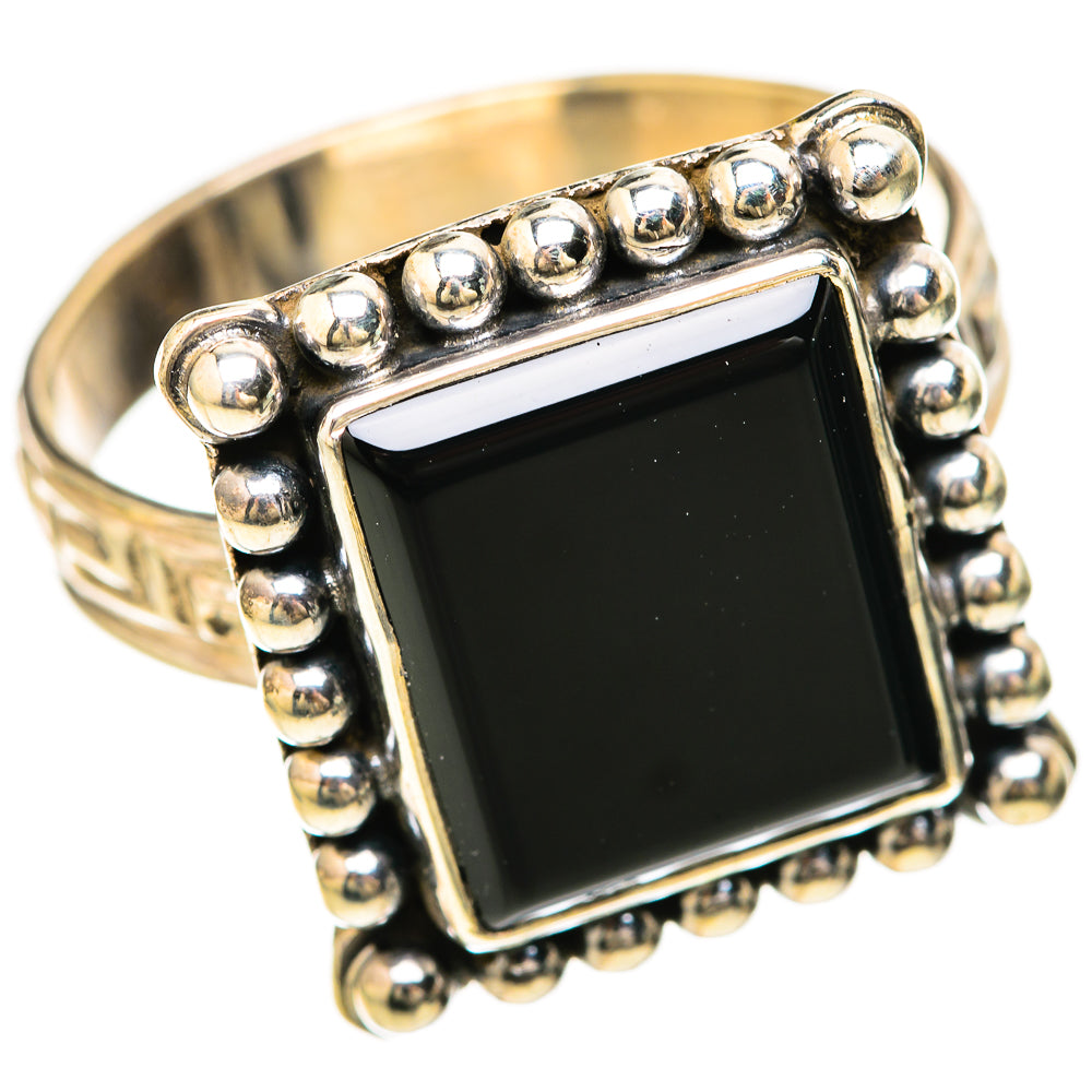 Black Onyx Rings handcrafted by Ana Silver Co - RING128436 - Photo 2
