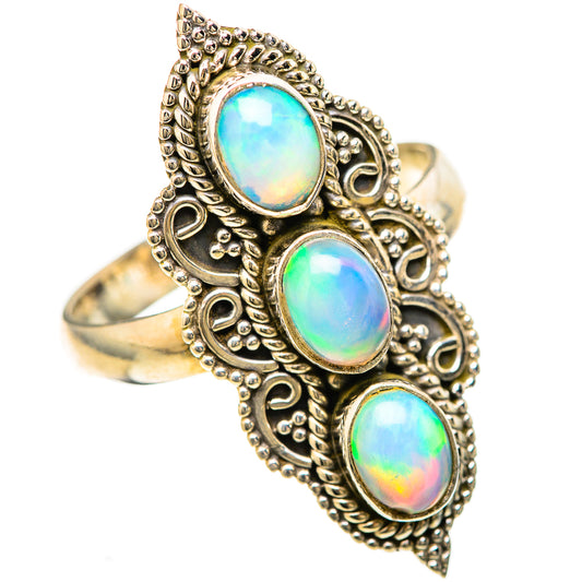Ethiopian Opal Rings handcrafted by Ana Silver Co - RING128444 - Photo 2