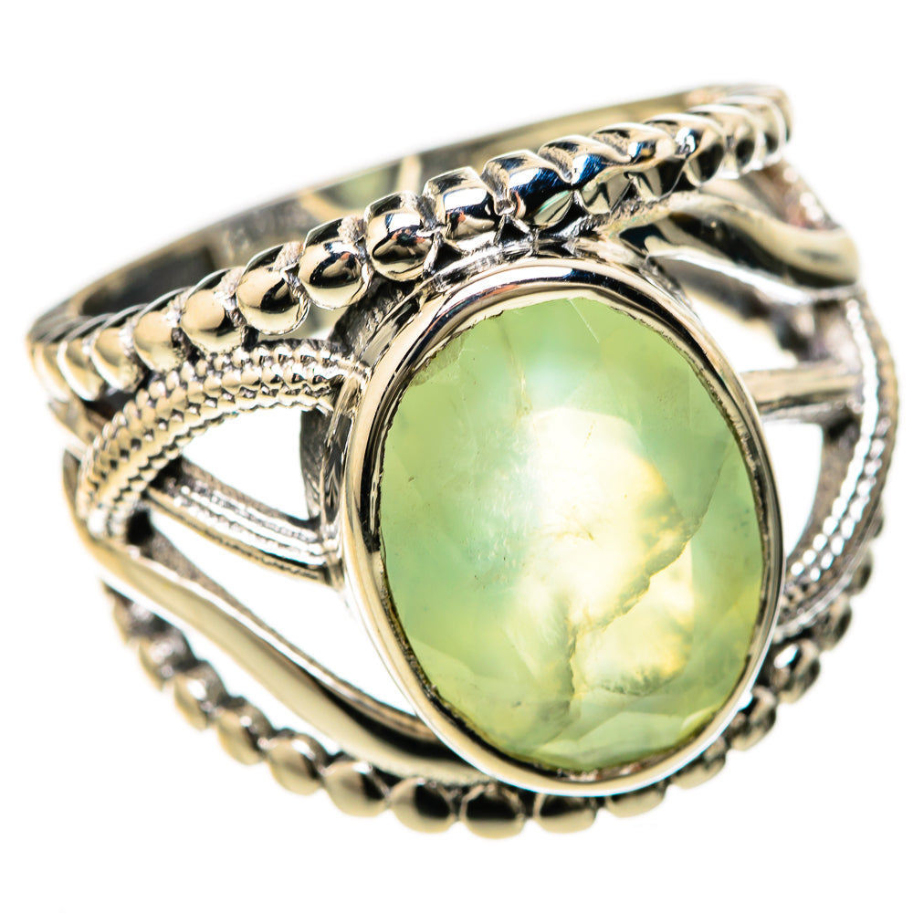 Prehnite Rings handcrafted by Ana Silver Co - RING128456 - Photo 2