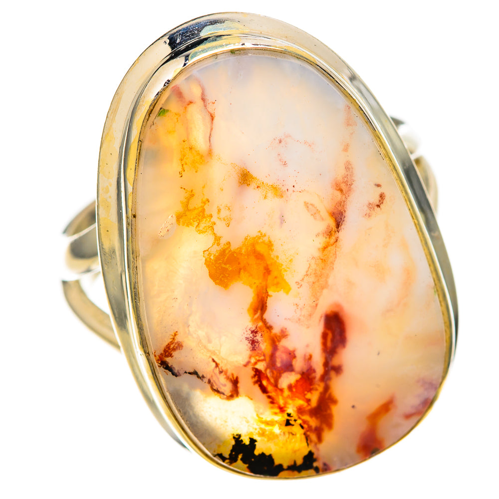 Pink Agate Rings handcrafted by Ana Silver Co - RING128460 - Photo 2