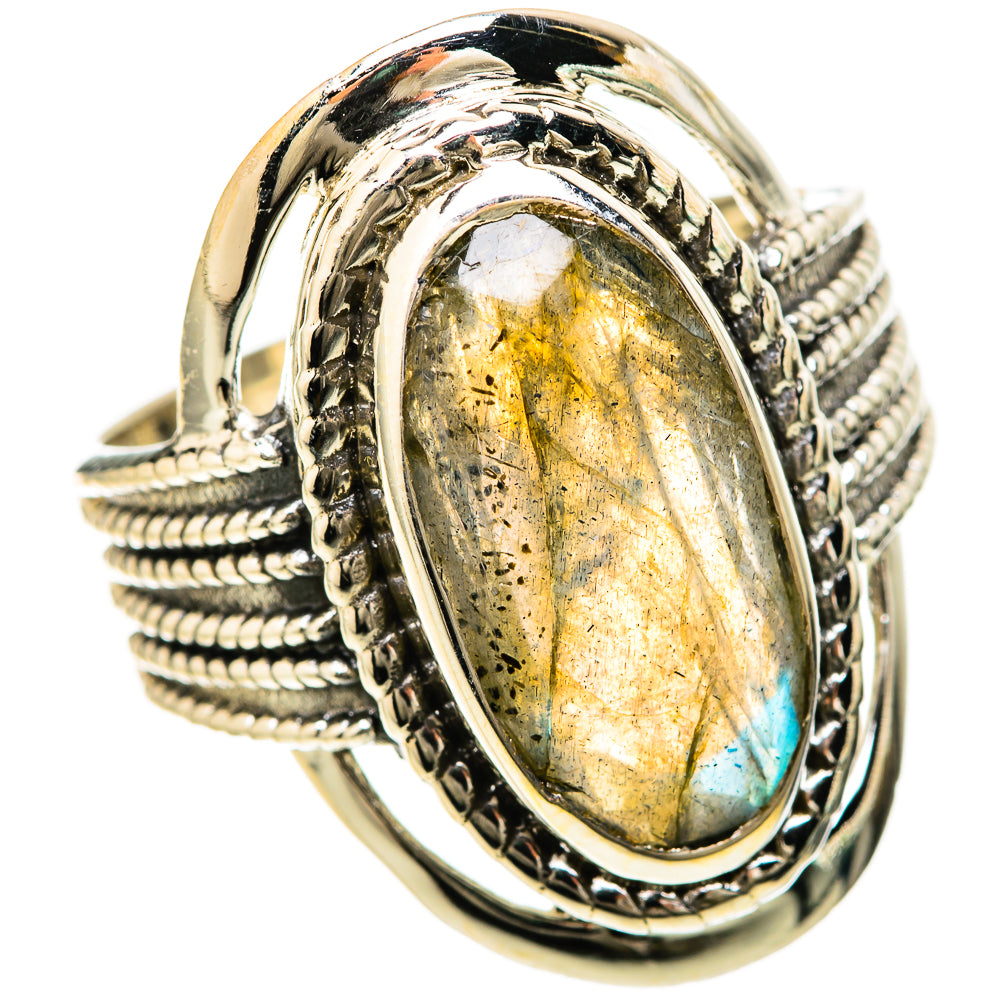 Labradorite Rings handcrafted by Ana Silver Co - RING128480 - Photo 2