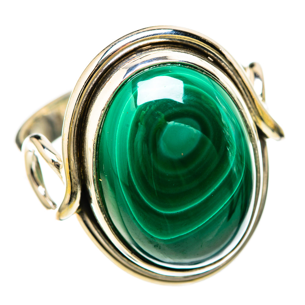 Malachite Rings handcrafted by Ana Silver Co - RING128484 - Photo 2