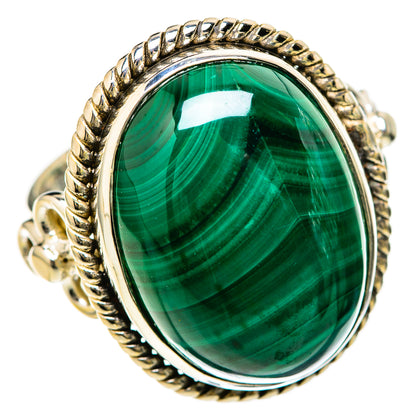 Malachite Rings handcrafted by Ana Silver Co - RING128486 - Photo 2