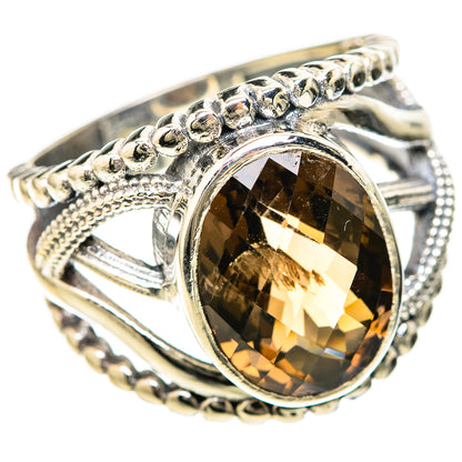 Smoky Quartz Rings handcrafted by Ana Silver Co - RING128487 - Photo 2