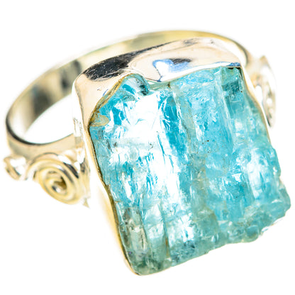 Aquamarine Rings handcrafted by Ana Silver Co - RING128531 - Photo 2