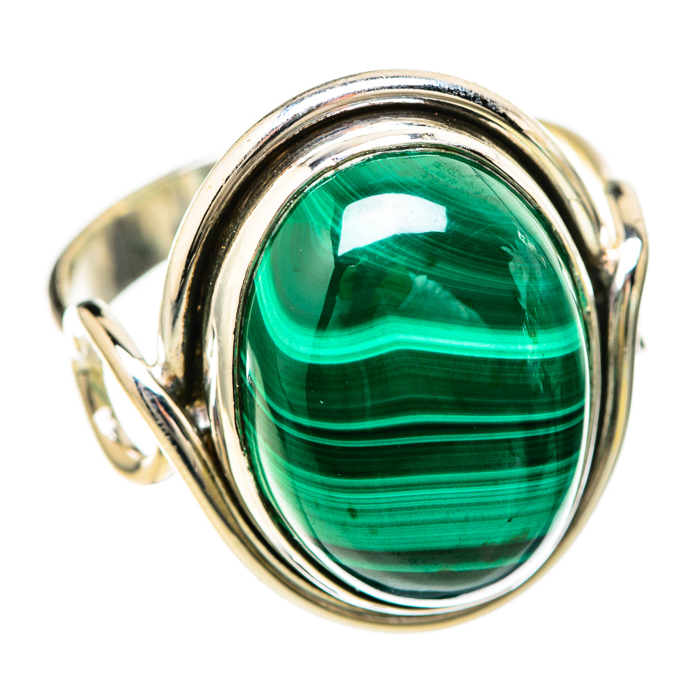 Malachite Rings handcrafted by Ana Silver Co - RING128536 - Photo 2