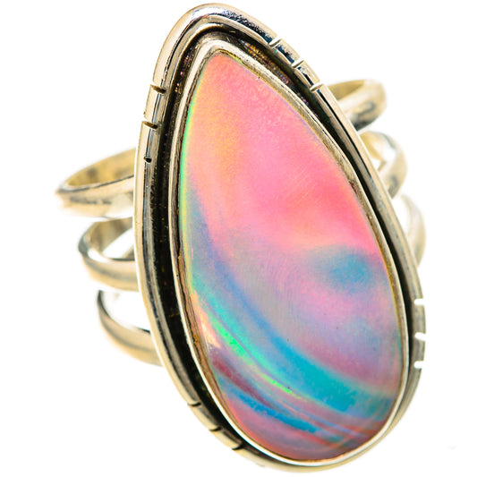 Ethiopian Opal Rings handcrafted by Ana Silver Co - RING128548 - Photo 2