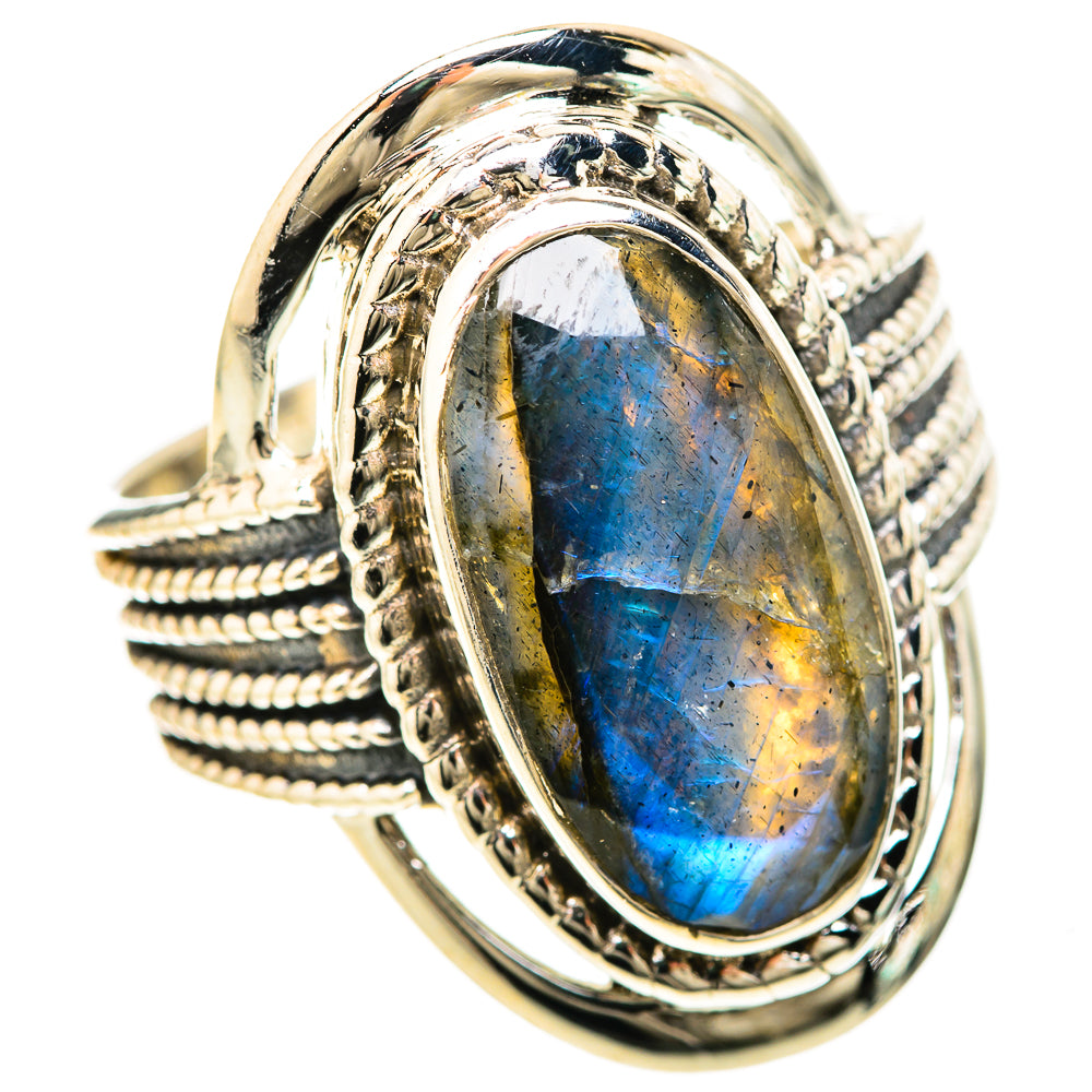 Labradorite Rings handcrafted by Ana Silver Co - RING128552 - Photo 2