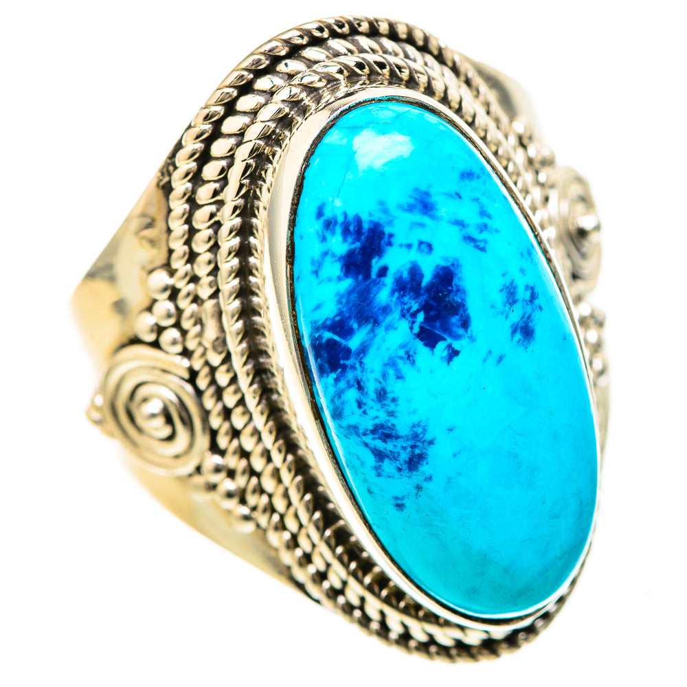 Chrysocolla Rings handcrafted by Ana Silver Co - RING128555 - Photo 2