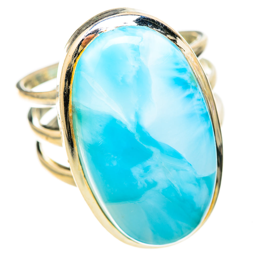 Larimar Rings handcrafted by Ana Silver Co - RING128556 - Photo 2