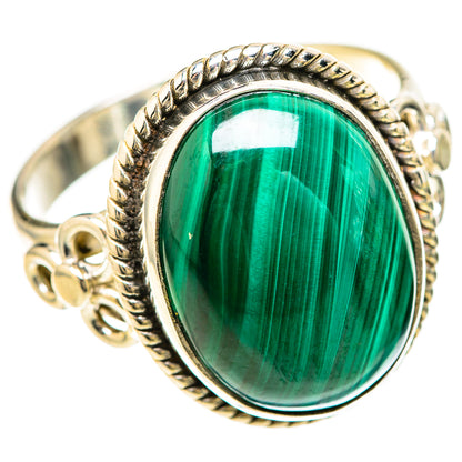 Malachite Rings handcrafted by Ana Silver Co - RING128558 - Photo 2