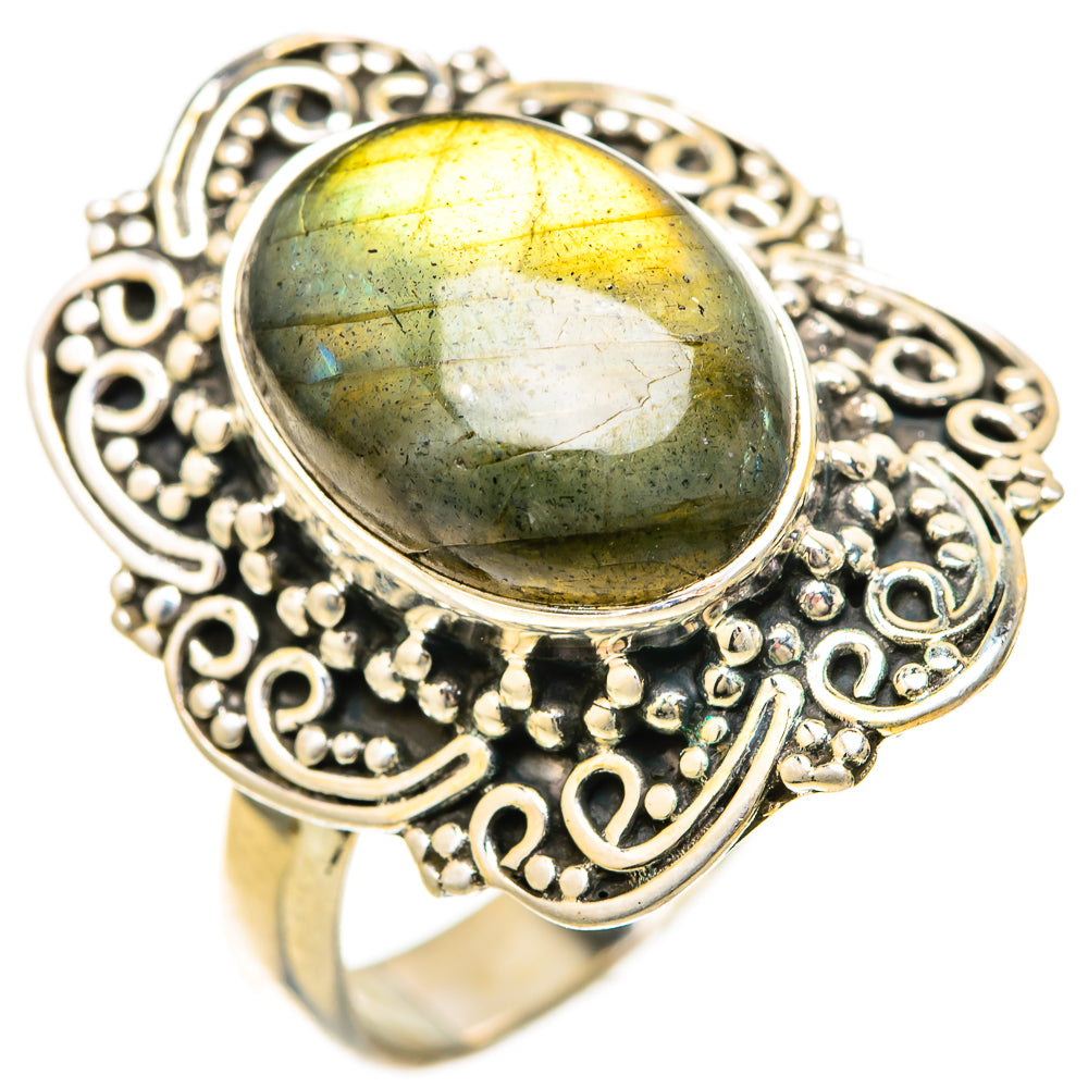 Labradorite Rings handcrafted by Ana Silver Co - RING128560 - Photo 2