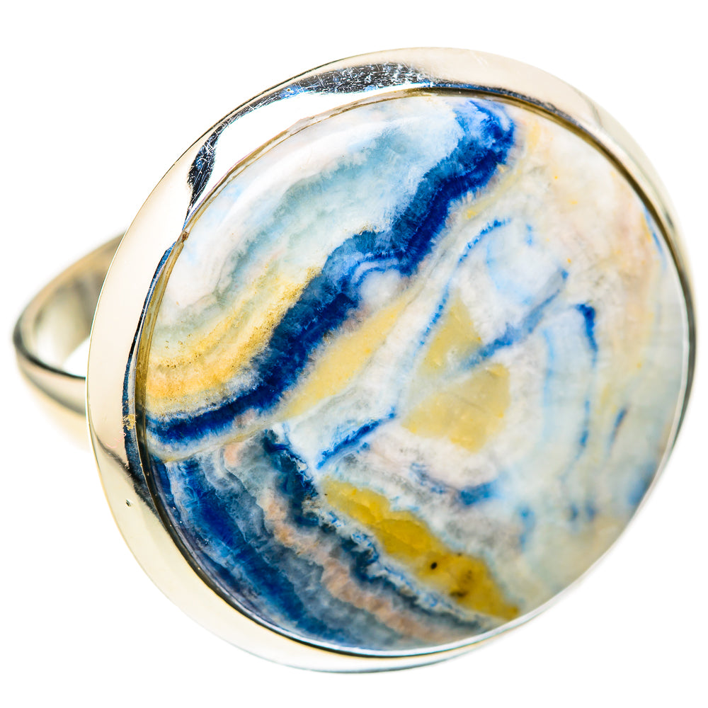 Blue Scheelite Rings handcrafted by Ana Silver Co - RING128572 - Photo 2