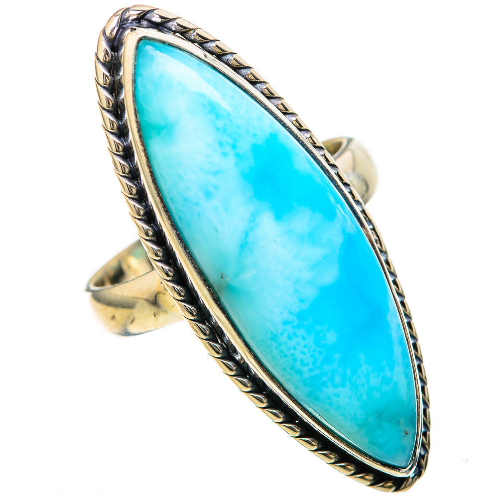 Larimar Rings handcrafted by Ana Silver Co - RING128574 - Photo 2