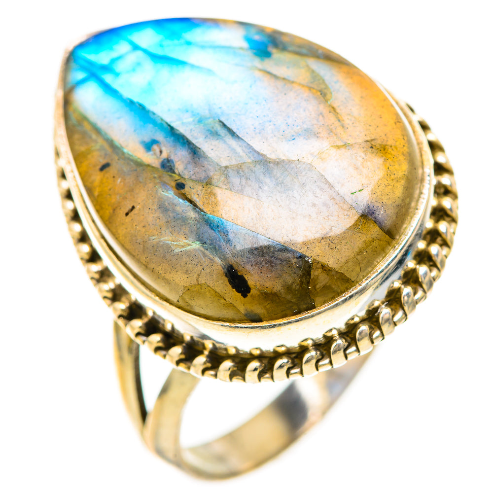 Labradorite Rings handcrafted by Ana Silver Co - RING128575 - Photo 2