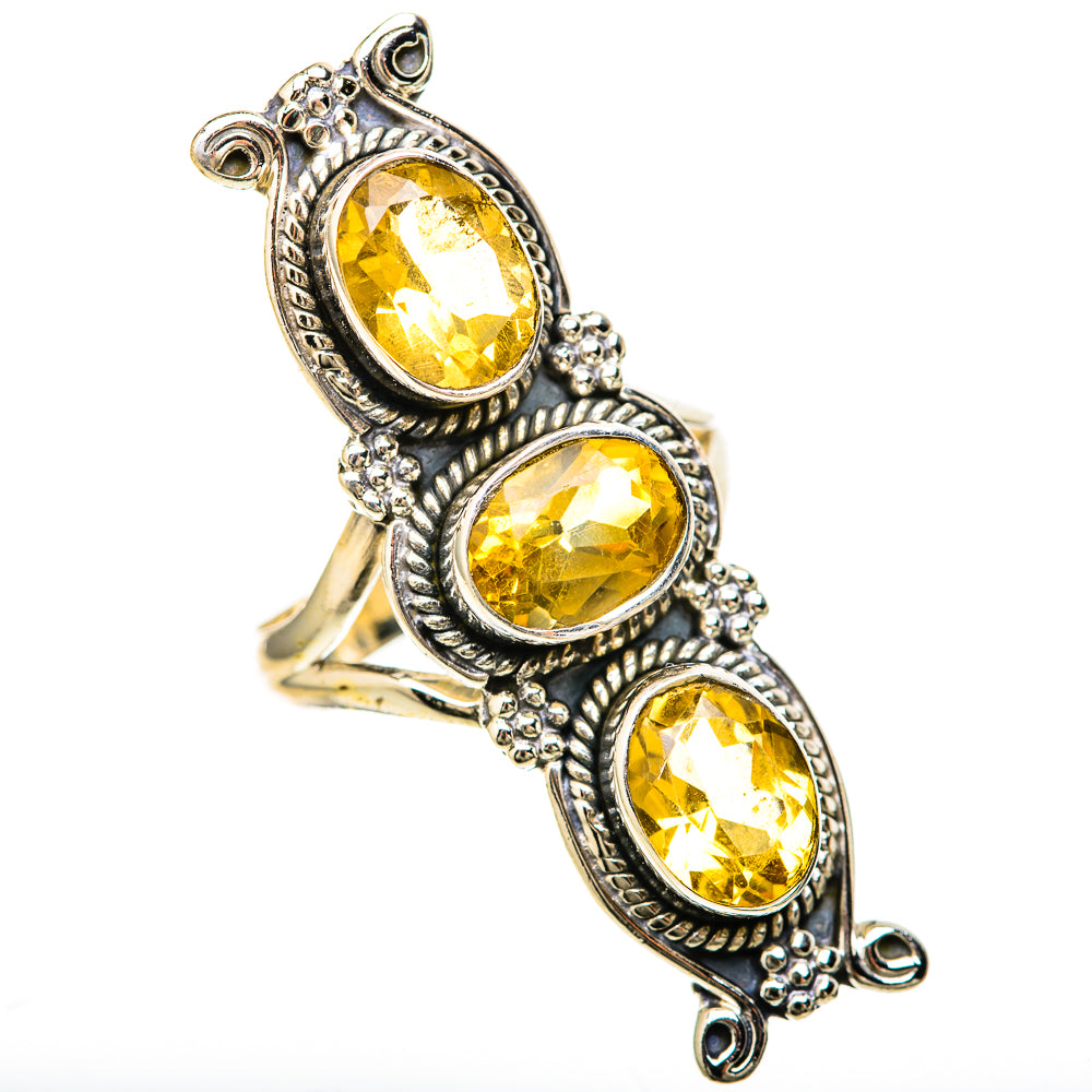 Citrine Rings handcrafted by Ana Silver Co - RING128578 - Photo 2