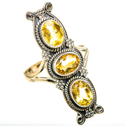 Citrine Rings handcrafted by Ana Silver Co - RING128579 - Photo 2