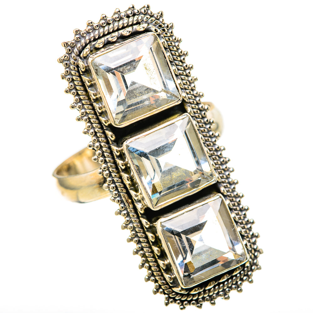 White Quartz Rings handcrafted by Ana Silver Co - RING128580 - Photo 2
