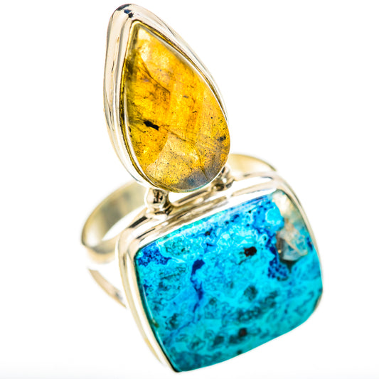 Chrysocolla Rings handcrafted by Ana Silver Co - RING128590 - Photo 2