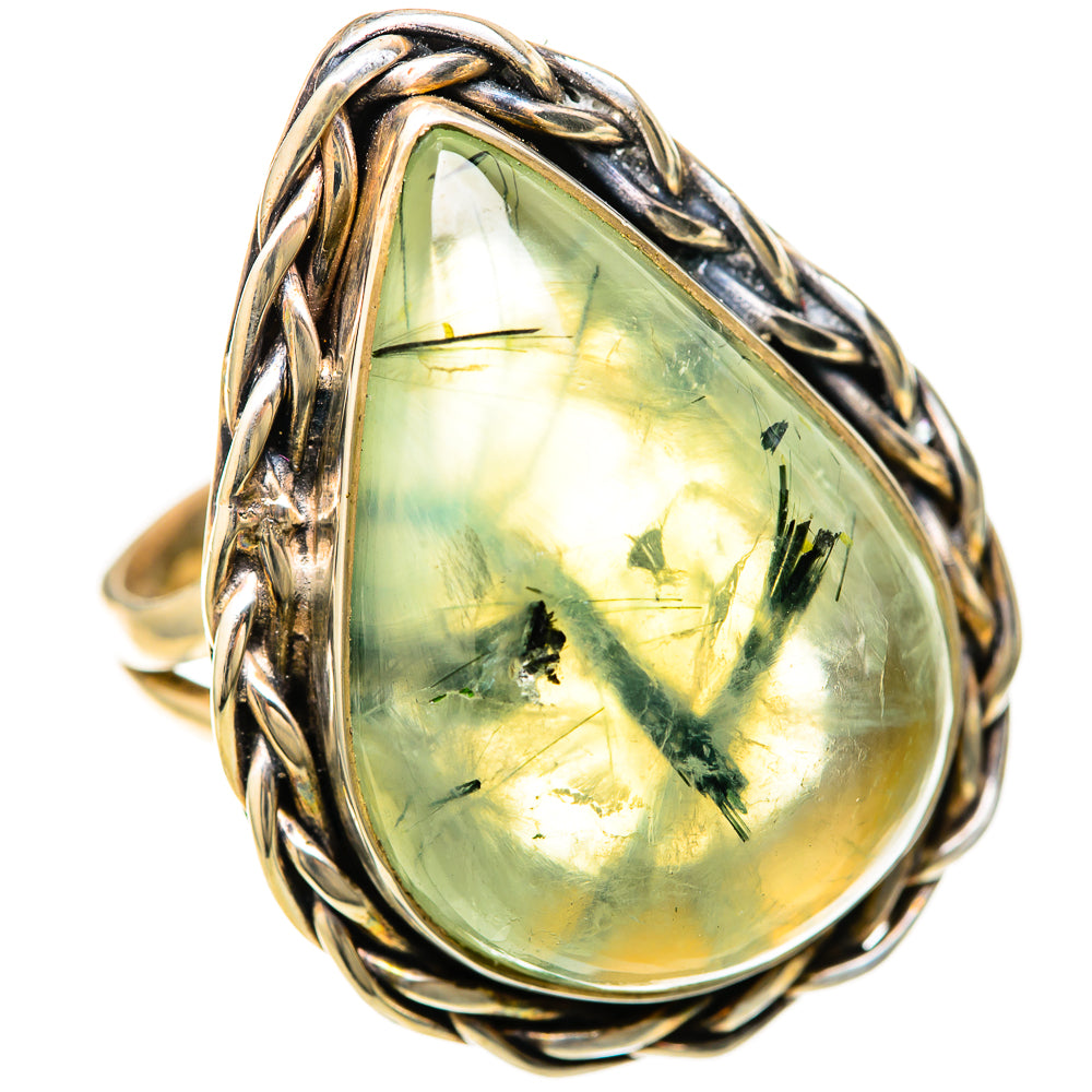 Prehnite Rings handcrafted by Ana Silver Co - RING128593 - Photo 2