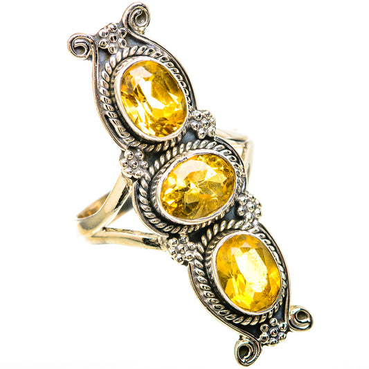 Citrine Rings handcrafted by Ana Silver Co - RING128596 - Photo 2