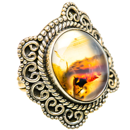 Montana Agate Rings handcrafted by Ana Silver Co - RING128598 - Photo 2