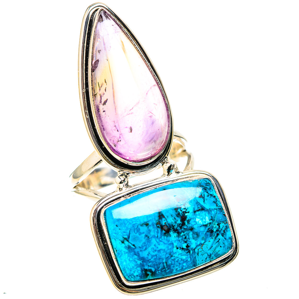 Chrysocolla Rings handcrafted by Ana Silver Co - RING128602 - Photo 2