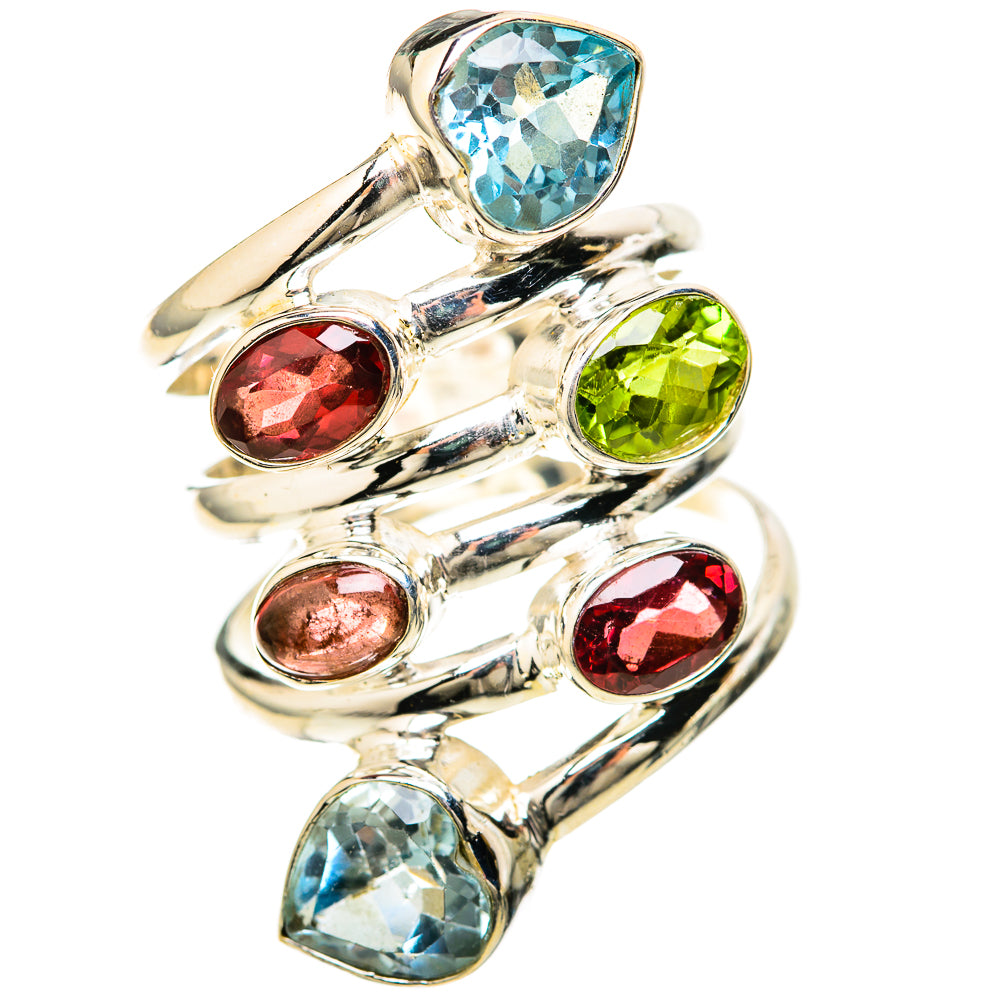 Blue Topaz Rings handcrafted by Ana Silver Co - RING128605 - Photo 2