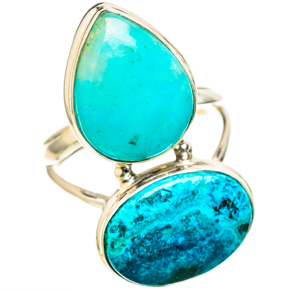 Chrysocolla Rings handcrafted by Ana Silver Co - RING128608 - Photo 2