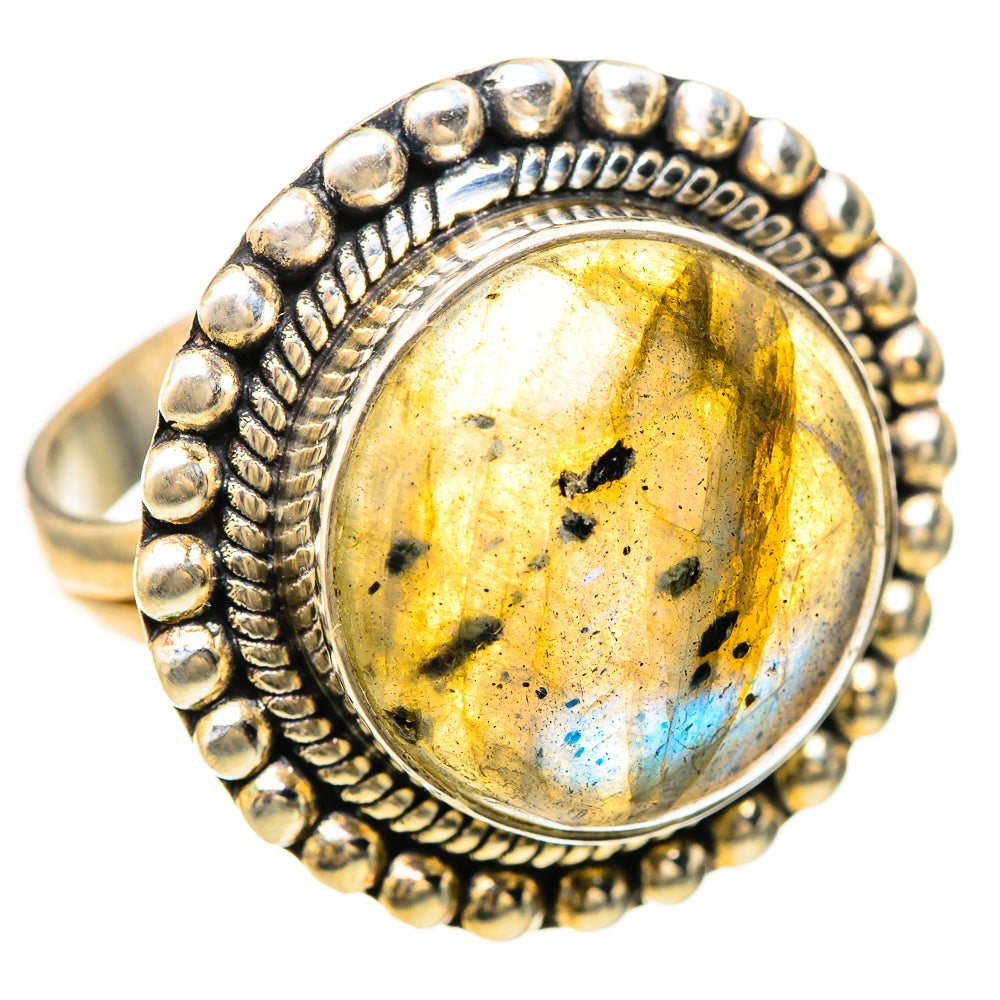 Labradorite Rings handcrafted by Ana Silver Co - RING128609 - Photo 2