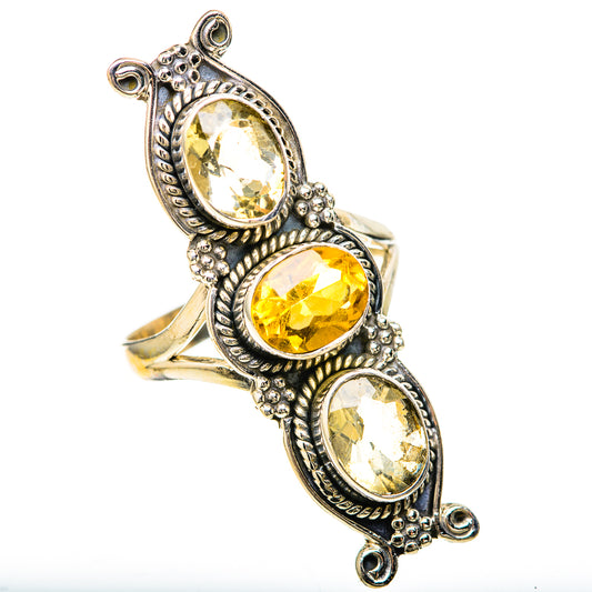 Citrine Rings handcrafted by Ana Silver Co - RING128613 - Photo 2