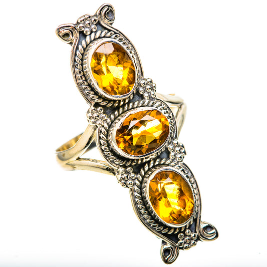 Citrine Rings handcrafted by Ana Silver Co - RING128614 - Photo 2