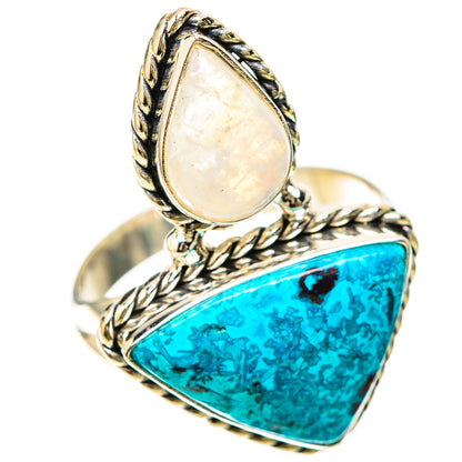 Chrysocolla Rings handcrafted by Ana Silver Co - RING128640 - Photo 2