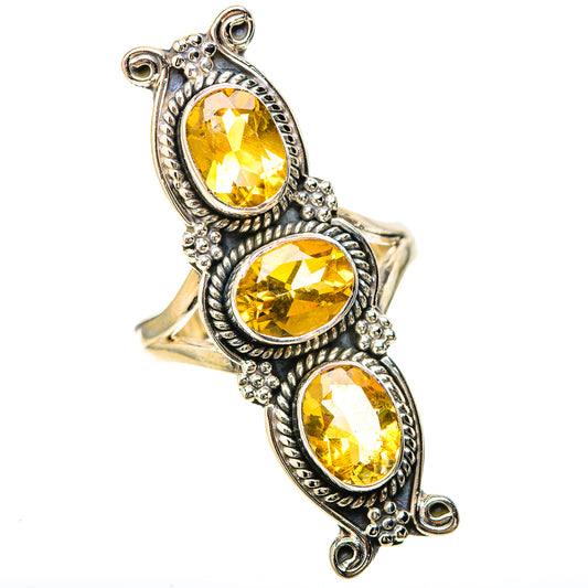 Citrine Rings handcrafted by Ana Silver Co - RING128643 - Photo 2