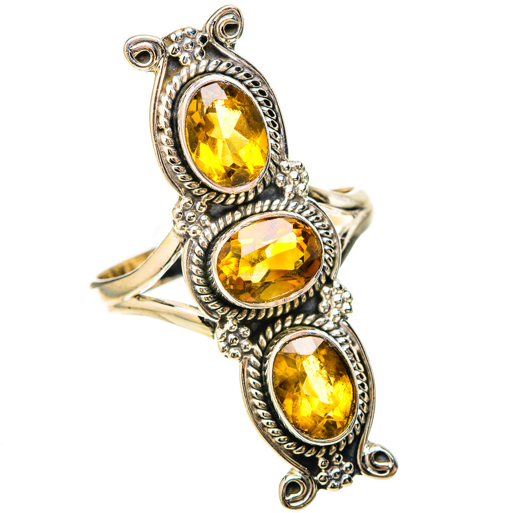 Citrine Rings handcrafted by Ana Silver Co - RING128644 - Photo 2