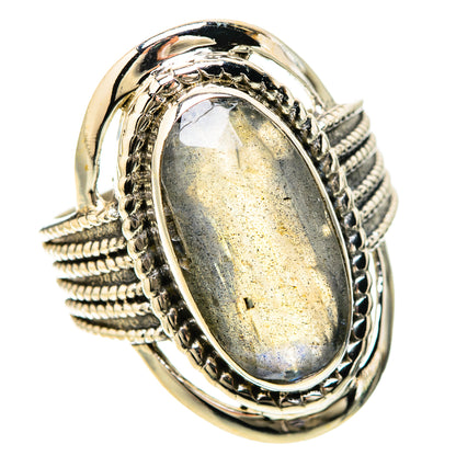 Labradorite Rings handcrafted by Ana Silver Co - RING128666 - Photo 2