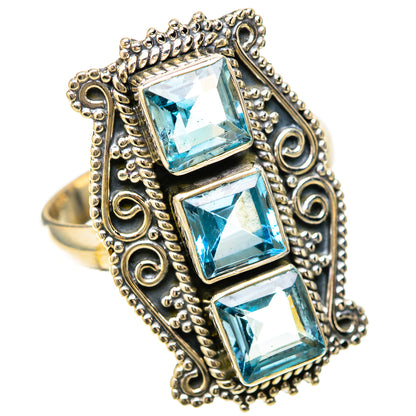 Blue Topaz Rings handcrafted by Ana Silver Co - RING128669 - Photo 2