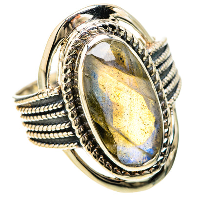 Labradorite Rings handcrafted by Ana Silver Co - RING128685 - Photo 2