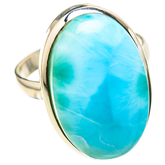 Larimar Rings handcrafted by Ana Silver Co - RING128686 - Photo 2