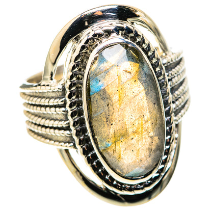 Labradorite Rings handcrafted by Ana Silver Co - RING128688 - Photo 2