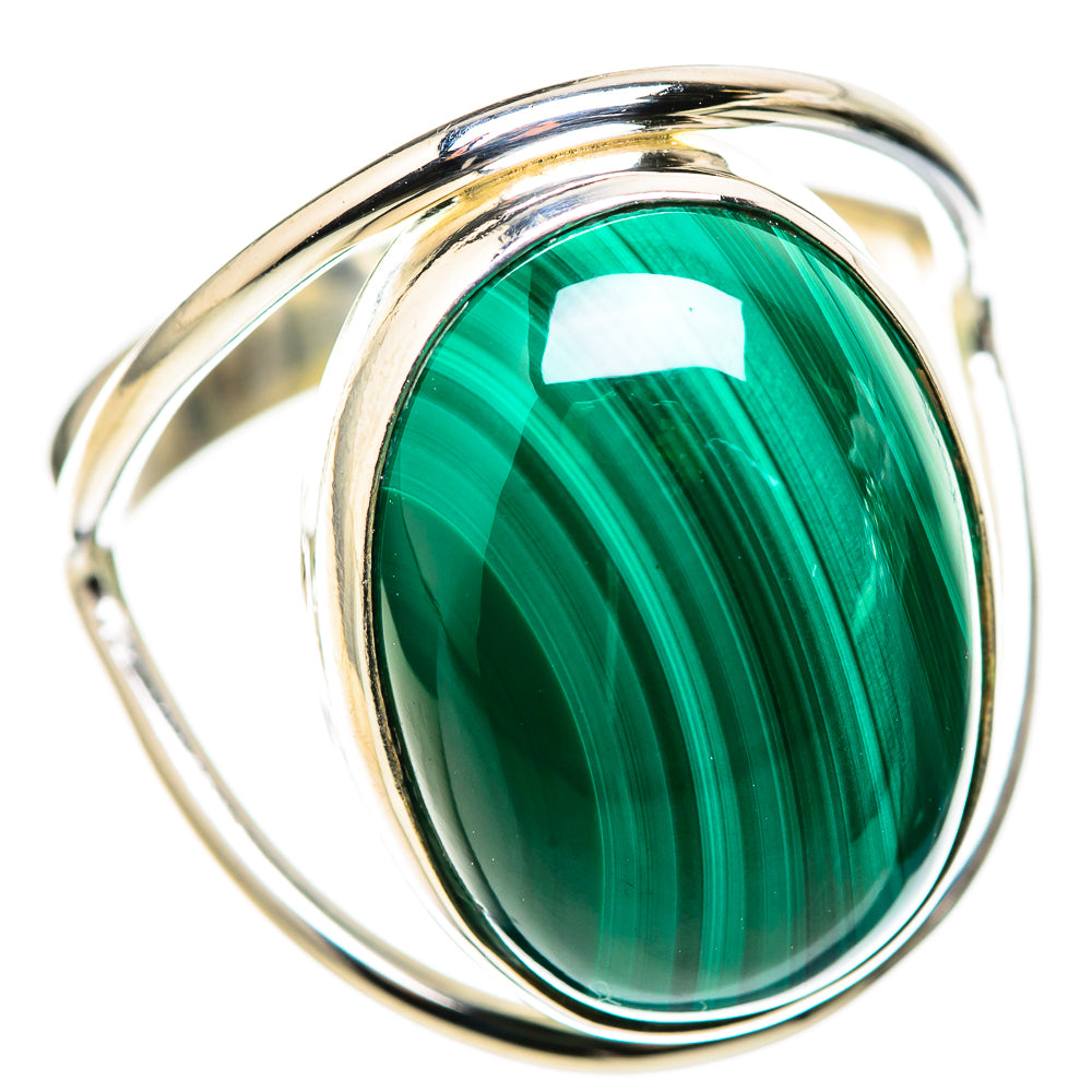 Malachite Rings handcrafted by Ana Silver Co - RING128691 - Photo 2