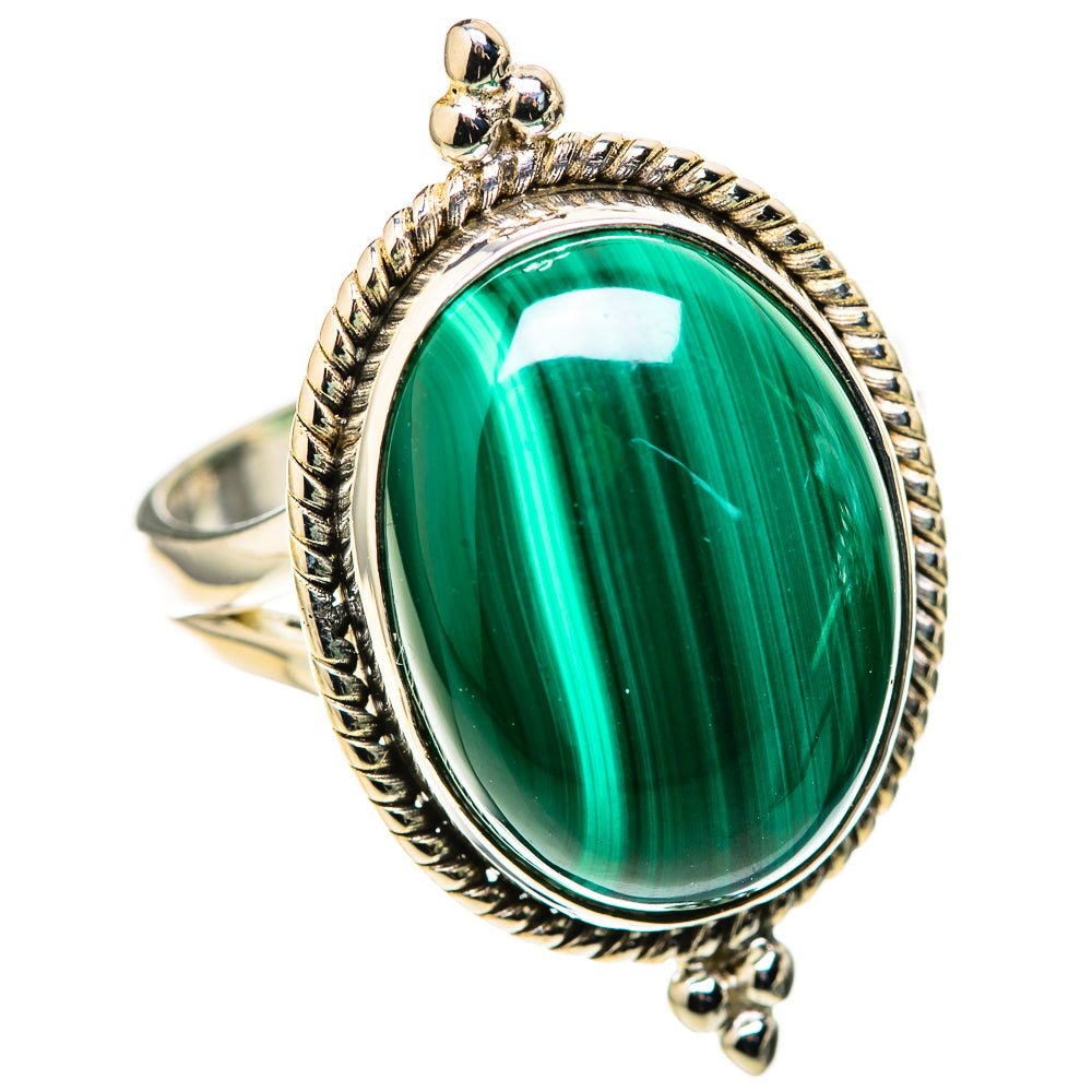 Malachite Rings handcrafted by Ana Silver Co - RING128693 - Photo 2