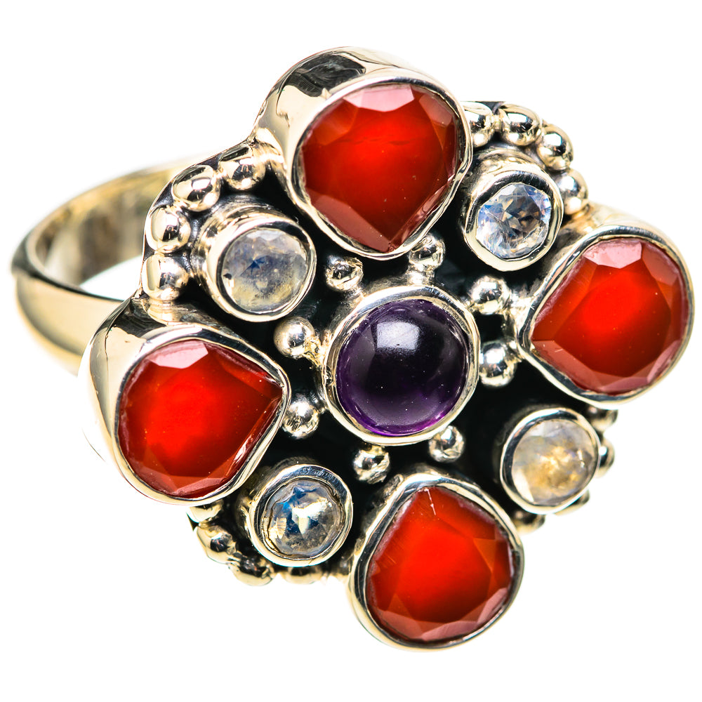 Red Onyx Rings handcrafted by Ana Silver Co - RING128696 - Photo 2