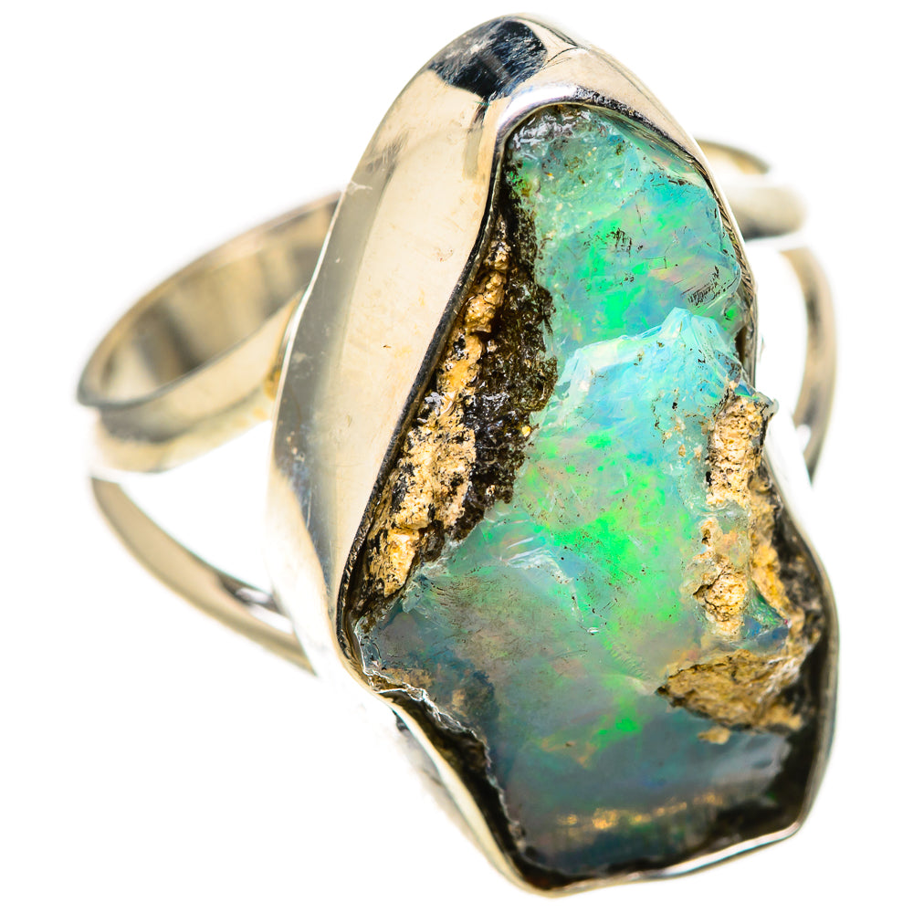 Ethiopian Opal Rings handcrafted by Ana Silver Co - RING128709 - Photo 2