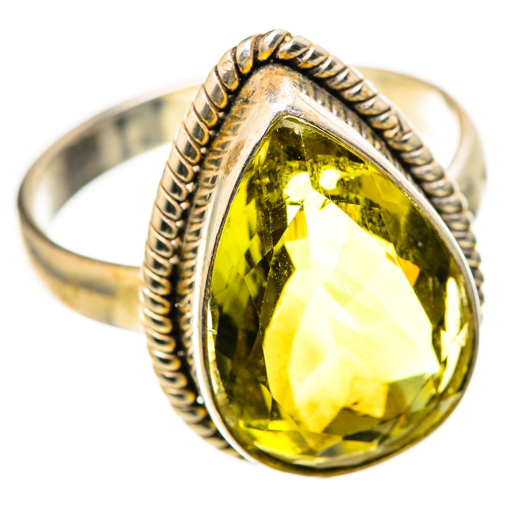 Olive Quartz Rings handcrafted by Ana Silver Co - RING128710 - Photo 2